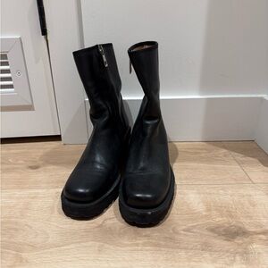 Filippa K Black Leather Ankle boots size 6 women